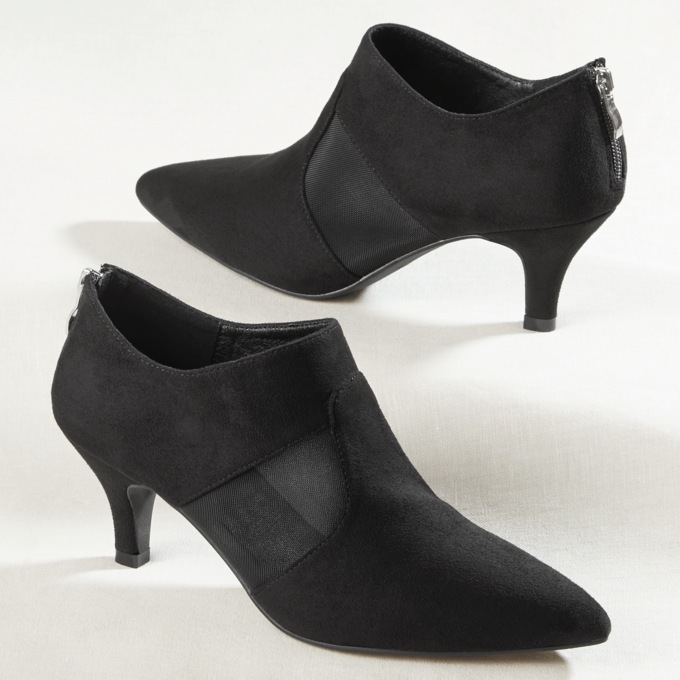 Ashro Faux-Suede And Mesh Shootie, , large