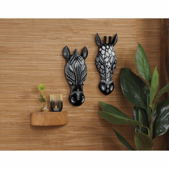 Set of 2 Global Wall Masks, , large