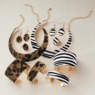 Animal Print Collar Necklace, Cuff Bracelets, Earrings & Ring Jewelry Set, , large