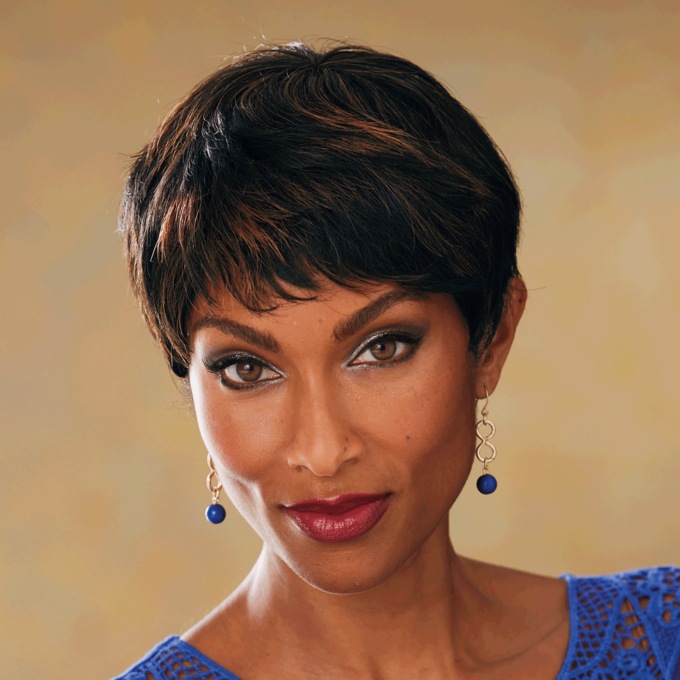 Vivica Fox Carita Wig, Off Black Copper Blonde, large
