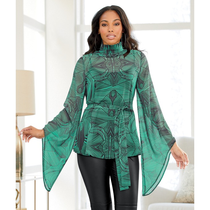 Dharma DramaticSleeve Blouse ASHRO