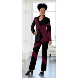 Mixed-Media Pant Suit, , large