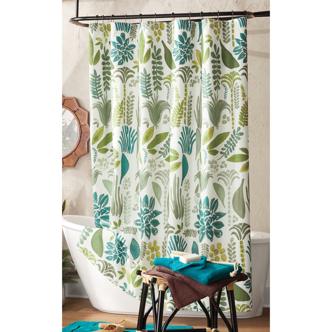 Justina Blakeney Jardin Shower Curtain, , large