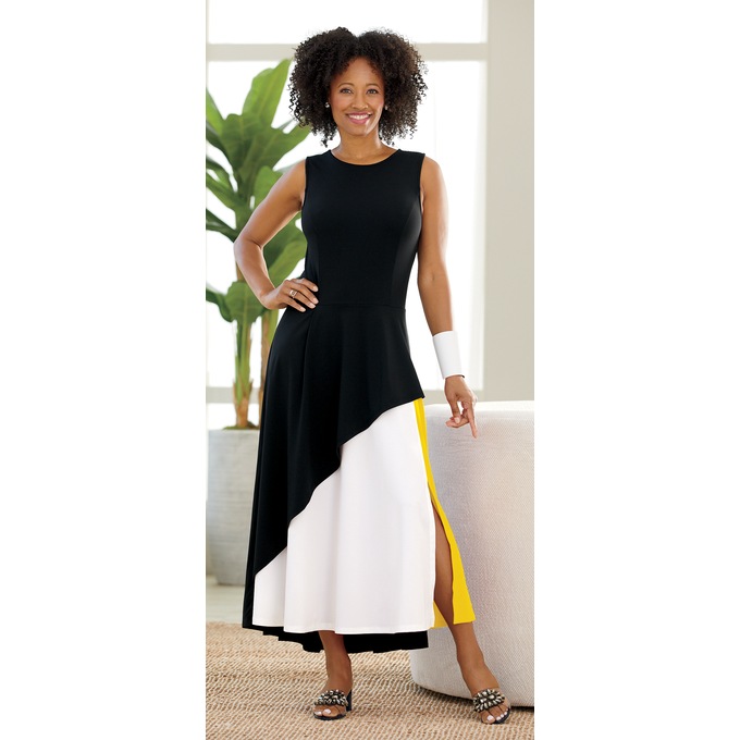 Jackie Colorblock Dress, , large