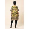 Lulit Short Caftan with V-Neck in Regal Border Print, Autumn Thyme Multi, large