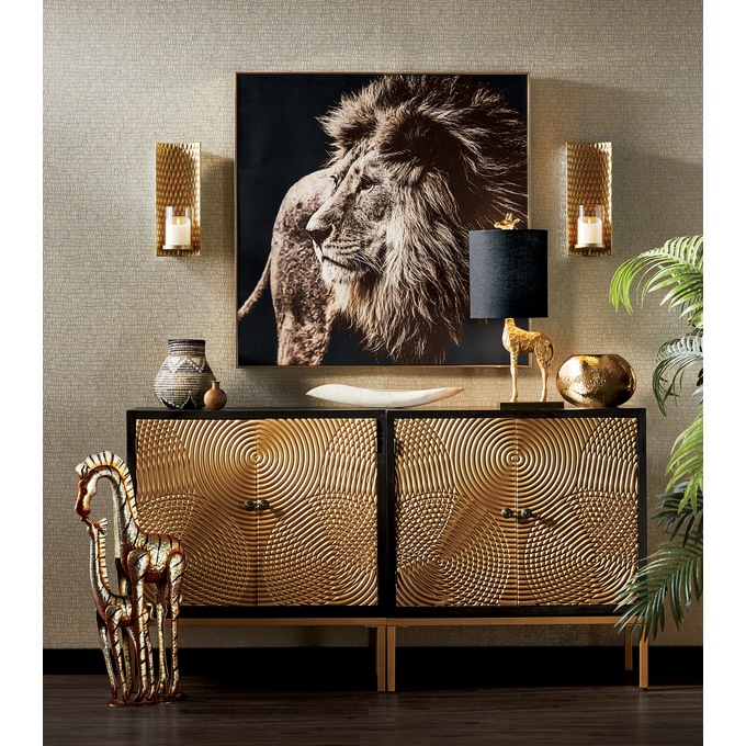 Metal Mom and Baby Zebra, , large