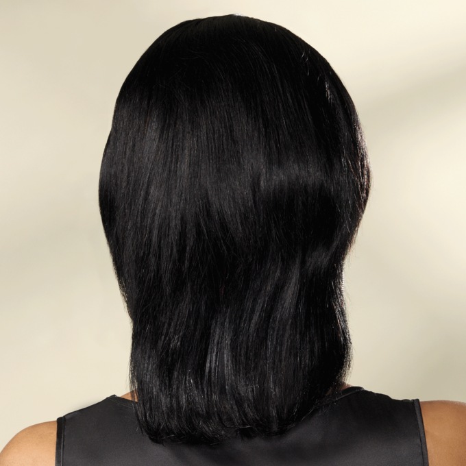 Vivica Fox Human Hair Blend Headband Wig, Jet Black, large