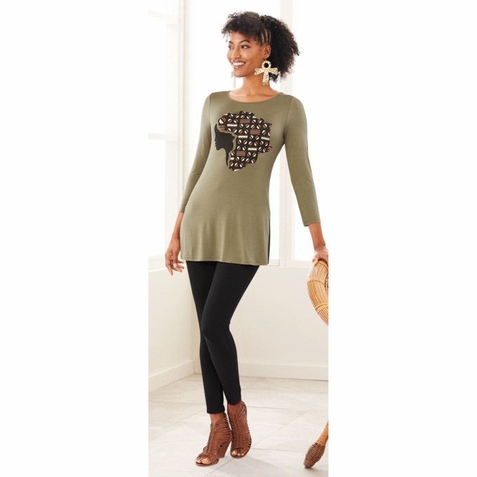 My Roots Tunic, Olive, large
