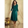 Effie A-Line Sweater Dress with Pleats, , large