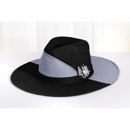 Patchwork Denim Hat, , large