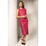 Shabrina 2-Piece Faux-Leather Jacket Dress with Bell Cuffs, , large