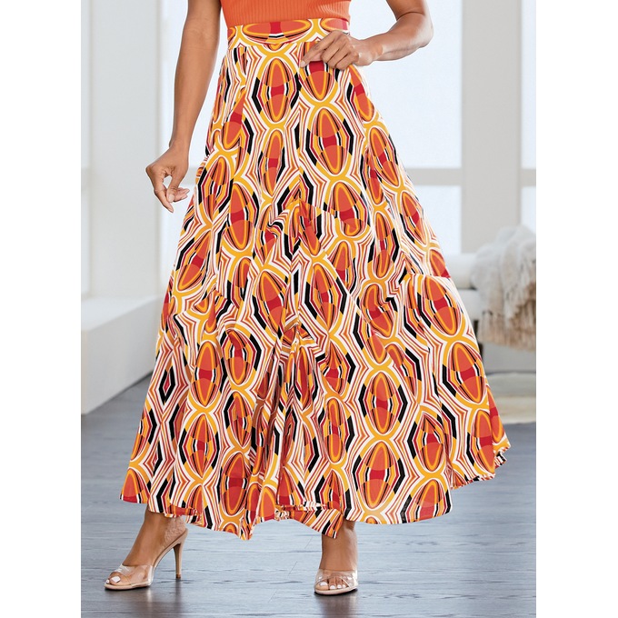 Chike Pintucked Skirt, , large