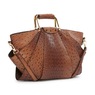 Croco Fan Bag, Brown, large