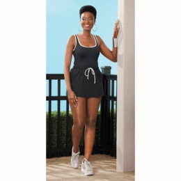 Colorblock Swimdress , , large