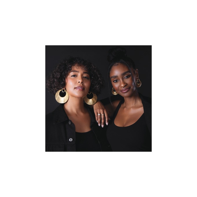 Sister Love Sun Goddess Large Hoops, , large