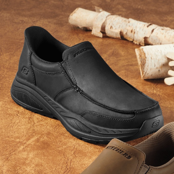 Skechers Men's Hands Free Slip-ins Norman Moc Toe Shoe, , large