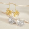 3-D Flower Earrings, , large