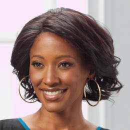 Sia Lace-Front Wig, Dark Burgundy Wine, large