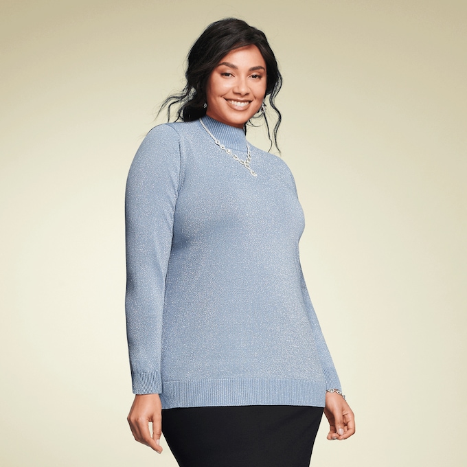Becca Mock-Neck Sweater, , large