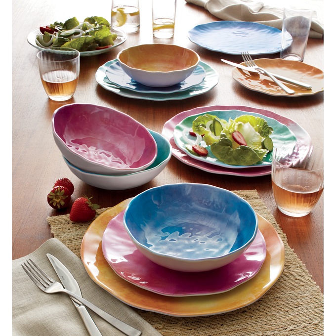 Tia Mowry 12-Piece Cinnamon Twist Dinnerware Set, , large