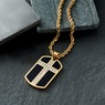Men's Majesty the Light Dog-Tag Cross Necklace, , large