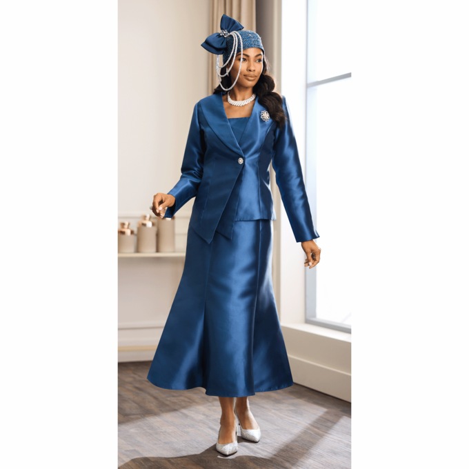 Naveen Skirt Suit and Whittall &amp; Shon Dazzling Embellished Hat, , large