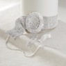 Crystal Oval Choker & Earring Set, , large