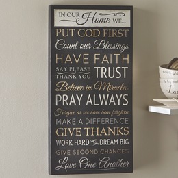 In Our Home Wall Plaque, , large