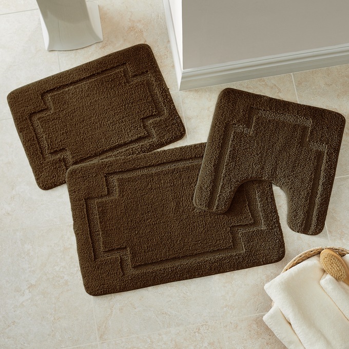 3-Piece Serene Bath Mat Set, , large