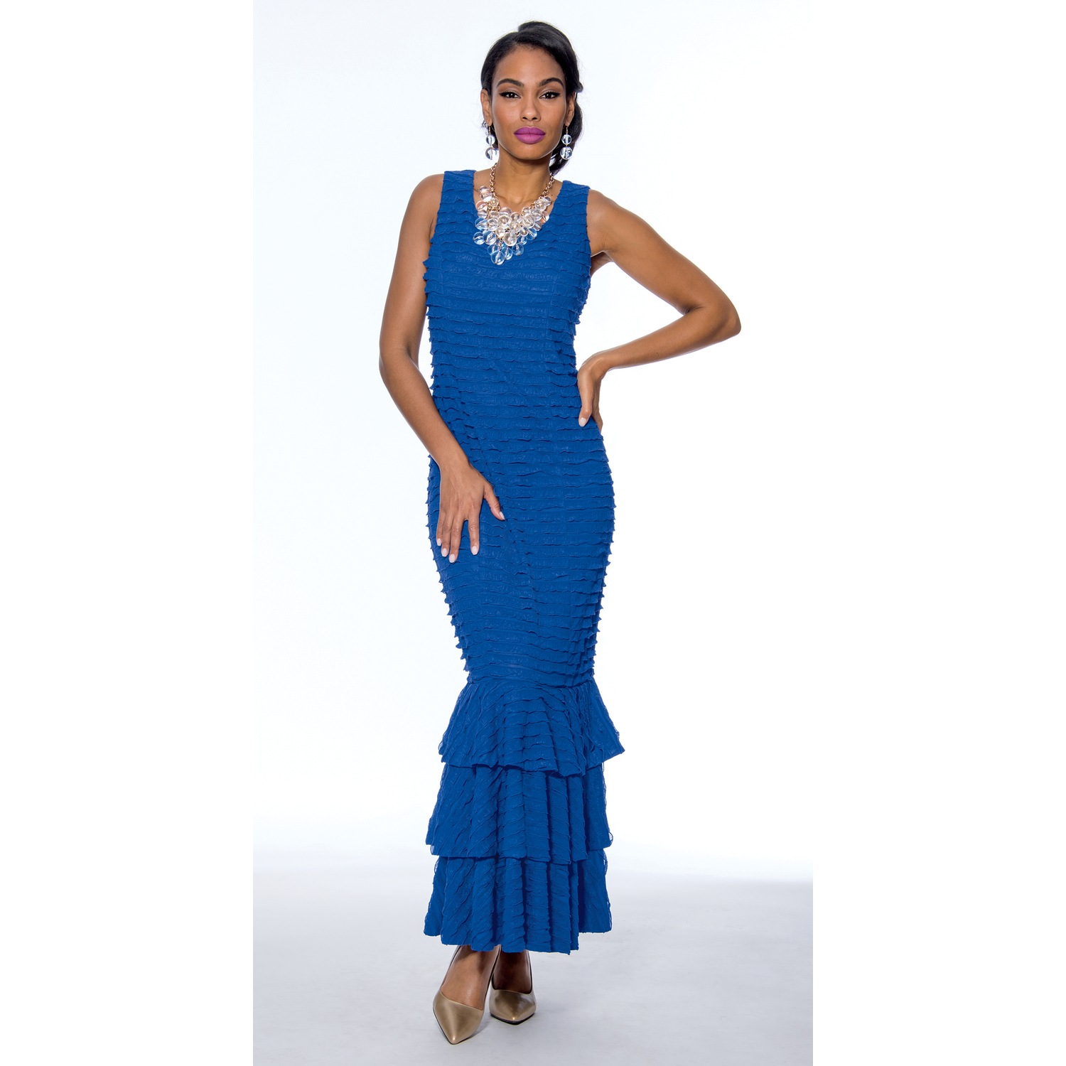 Royal blue jacket dress hotsell