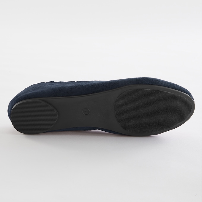 Scalloped Faux-Suede Flat for Women, , large