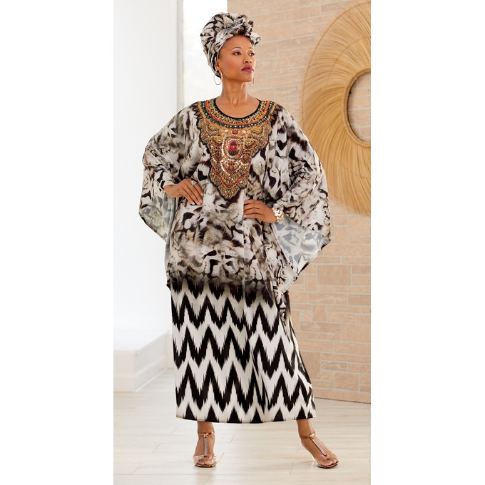 Malaika Long Caftan, , large