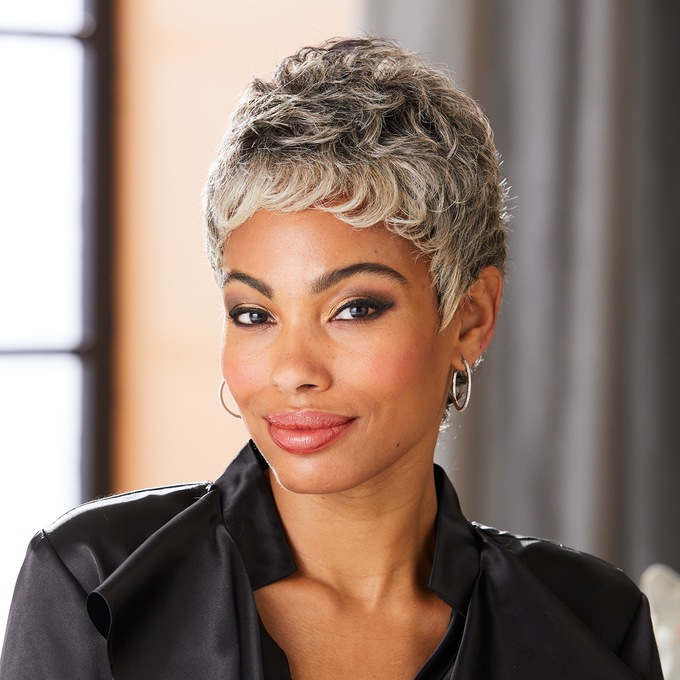 Vivica Fox Pixie Human-Hair Wig, , large