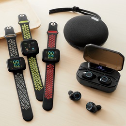 Bluetooth Kit with Earbuds, Smartwatch and Speaker, , large