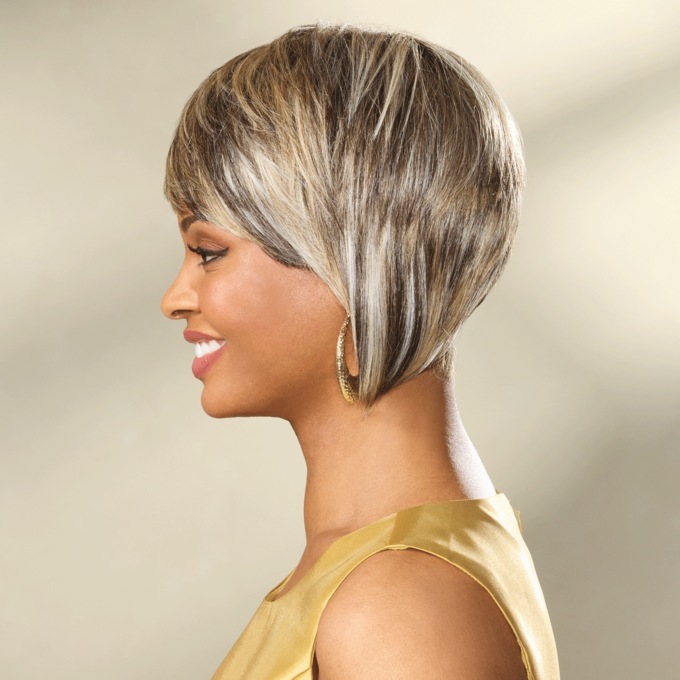 Dorinda Clark-Cole Ashley Human Hair Blend Wig, , large