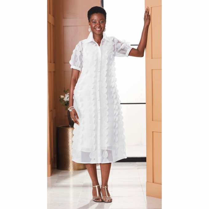3D Circle Organza Jacket Dress, , large