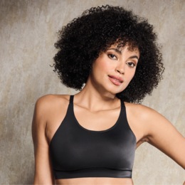Wire-Free Racerback Shaping Bralette with Removable Foam Cups, , large