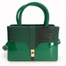 3-Piece Satchel Set with Croco Texture, , large