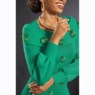 Letta Beaded Dots Sweater Dress, Emerald Green, large