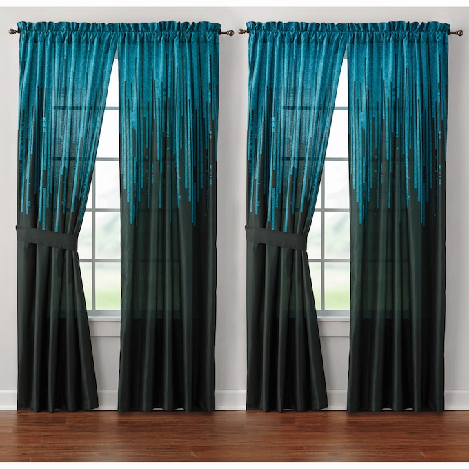 Gilda 30-Piece Complete Comforter and Curtain Set with 2 Coordinating Sheet Sets, , large