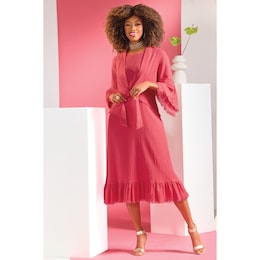 Luna Ruffle Jacket Dress, , large