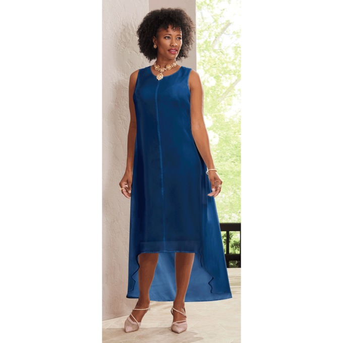 Lena Hi-Low Maxi Dress, , large