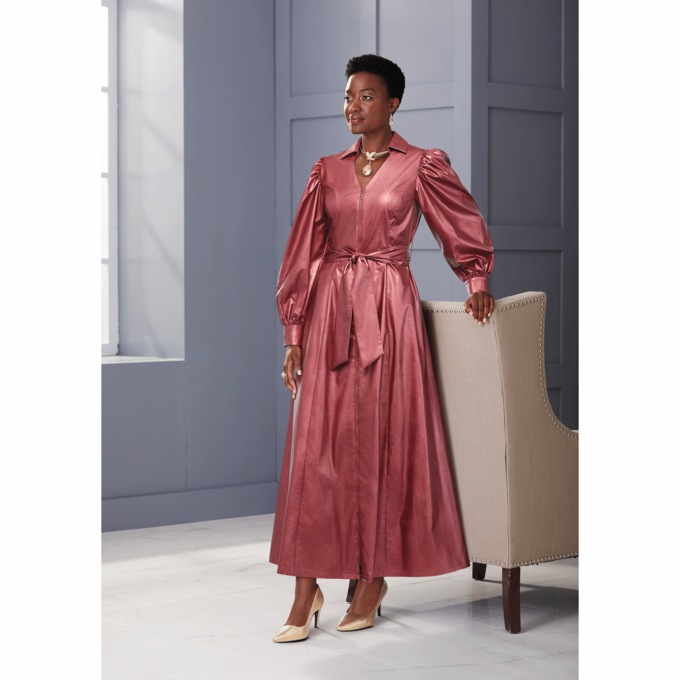 Leather maxi dress hotsell