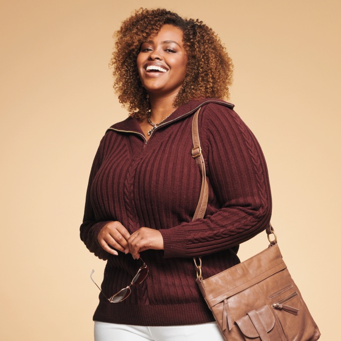 Nikki 1/4-Zip Sweater, , large