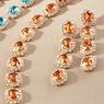 Colorful Crystal Choker Necklace & Earrings Set, , large