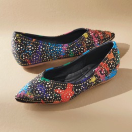 Studded Printed Flat, , large