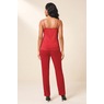 3-Piece Laced-Up Pant Outfit with Jacket and Satin Cami, , large