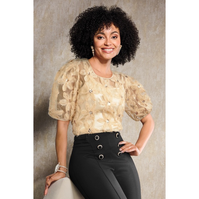 Fleur Woven Blouse, , large
