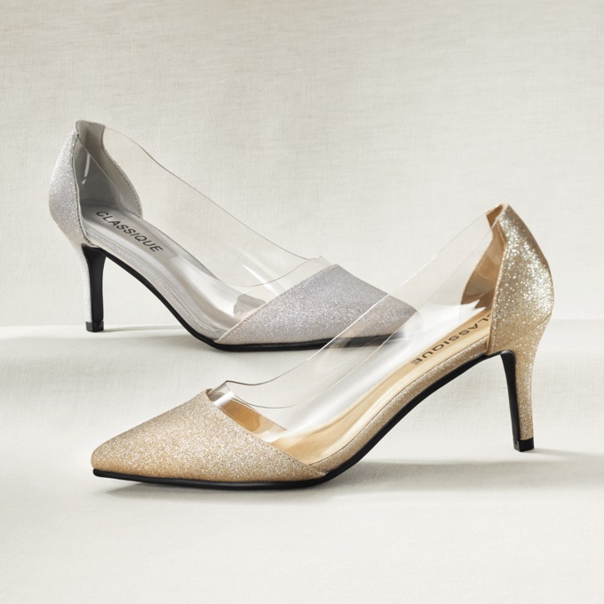 Classique Shimmer and Vinyl Pump, , large