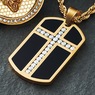 Men's Majesty the Light Dog-Tag Cross Necklace, , large